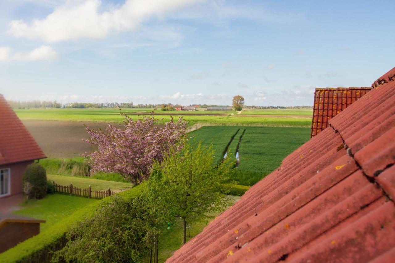 Ferienwohnung Haus Leuchtturm - Ebbe Krummhörn Exterior foto