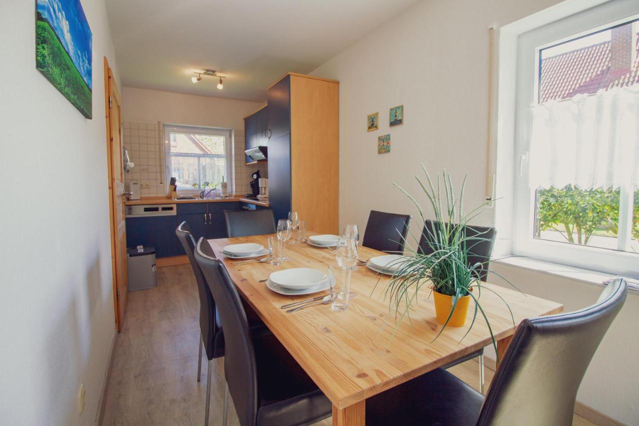 Ferienwohnung Haus Leuchtturm - Ebbe Krummhörn Exterior foto